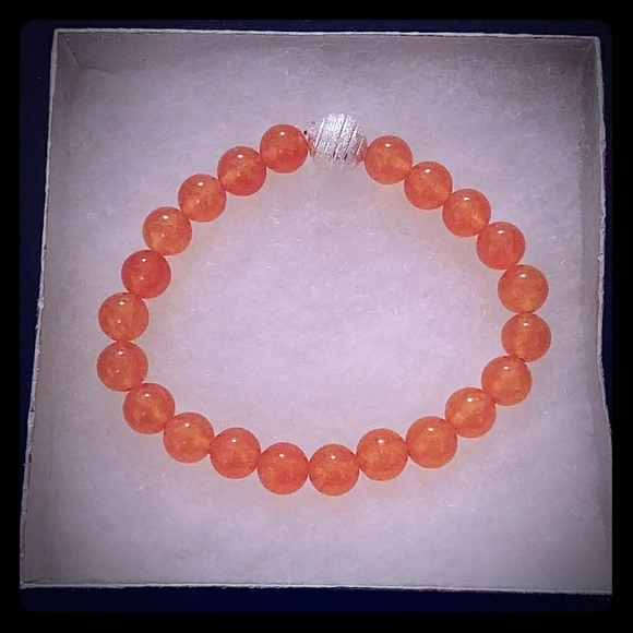 Jewelry Coral Malaysian Jade Stone Bracelet Poshmark